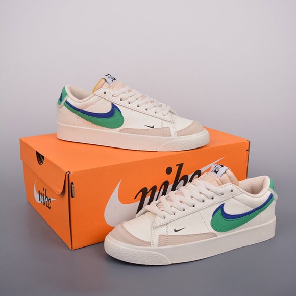 Nike Blazer Low '77 Jumbo Sneaker Blue Green